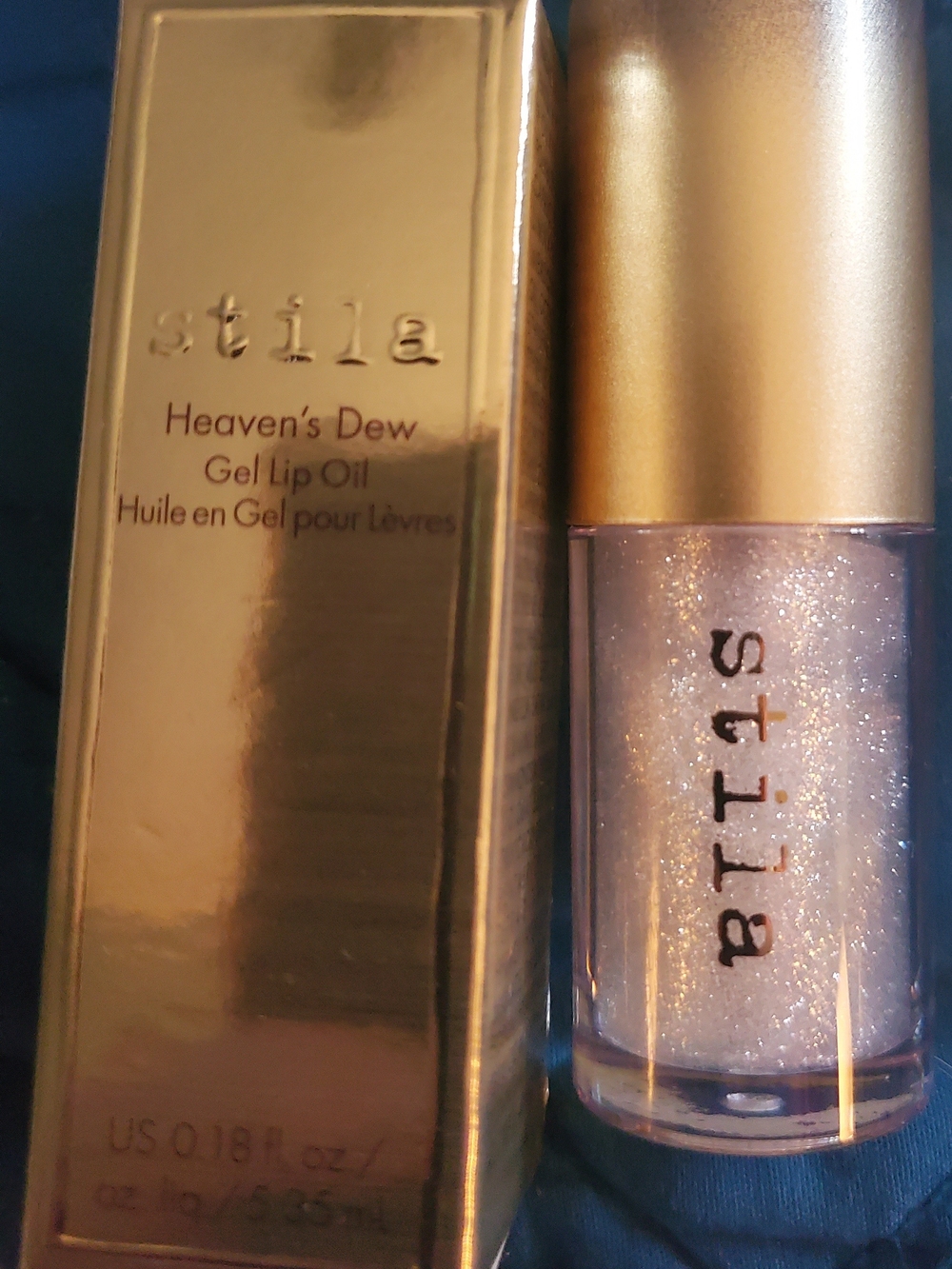 Stila Heaven's Dew Gel Lip Oil - Sparkling Pink and Gold